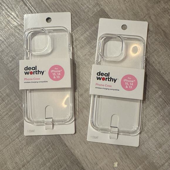 Deal Worthy !!2!! Clear I Phone Cases For iPhone 15,14,13 BOGO - Picture 1 of 3